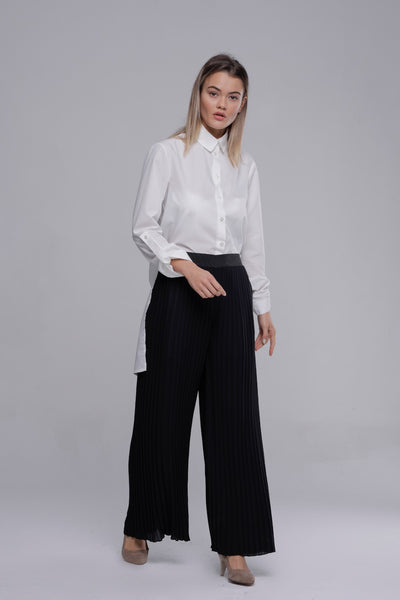 Pantalon best sale palazzo plissé