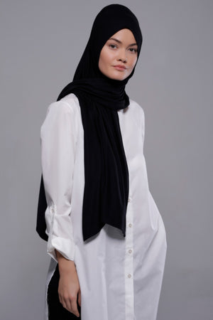 HIJAB PREMIUM JERSEY NOIR