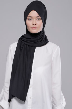 HIJAB PREMIUM JERSEY NOIR