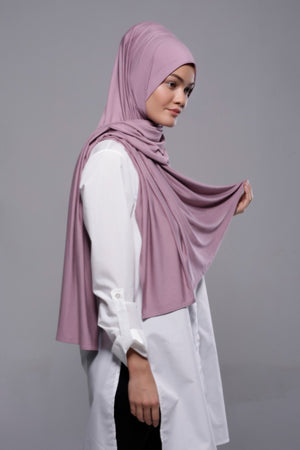 HIJAB PREMIUM JERSEY LILAS