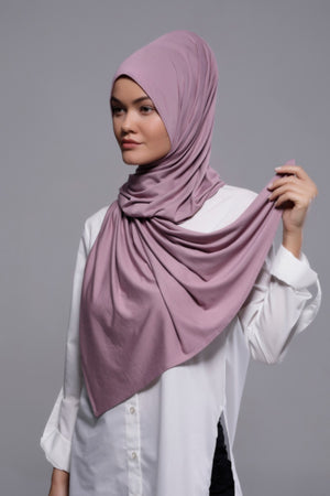 HIJAB PREMIUM JERSEY LILAS