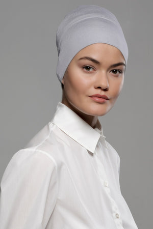 BONNET-TUBE GRIS CLAIR PREMIUM JERSEY