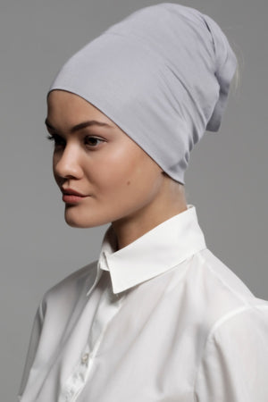 BONNET-TUBE GRIS CLAIR PREMIUM JERSEY