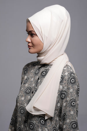 HIJAB MOUSSELINE ROYALE BEIGE