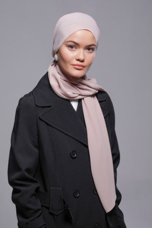 HIJAB MOUSSELINE CRINKLE BEIGE