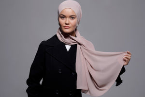 HIJAB MOUSSELINE CRINKLE BEIGE