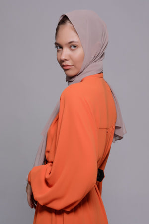 HIJAB MOUSSELINE LUXURY BEIGE BABOUIN