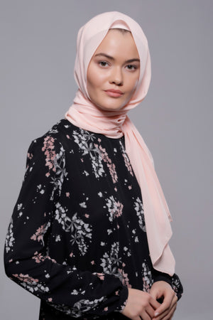 HIJAB MOUSSELINE LUXURY ROSE CALCITE