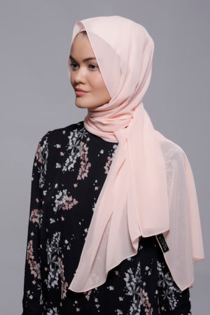 HIJAB MOUSSELINE LUXURY ROSE CALCITE