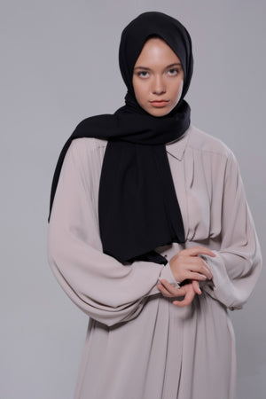 HIJAB CREPE QUEEN NOIR