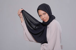 HIJAB CREPE QUEEN NOIR