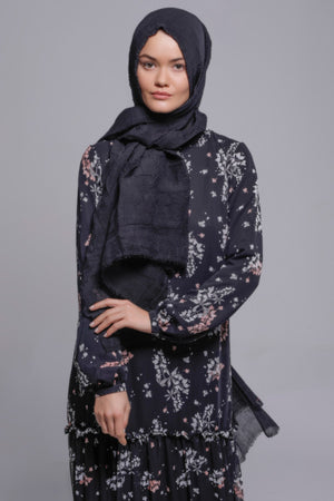 HIJAB SOFT CRINKLE NOIR